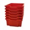 Gratnells Storage Tote Tray, Flame Red, Polypropylene, 6 PK F0209P6 - alternate 1